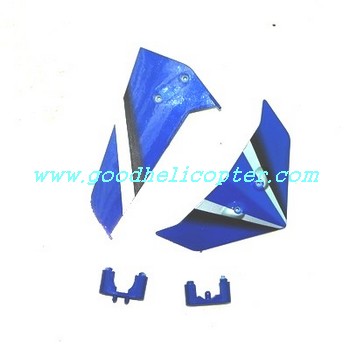 SYMA-S301-S301G helicopter parts tail decoration set (blue color) - Click Image to Close